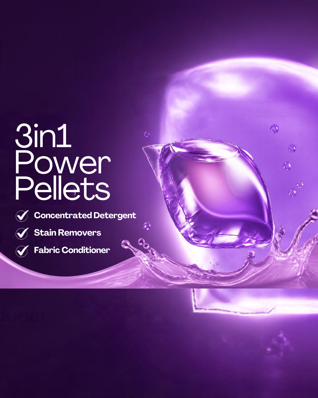 Laundry Labs Power Pax Pellets Value Clean Laundry Capsules 152 Count - Lavender
