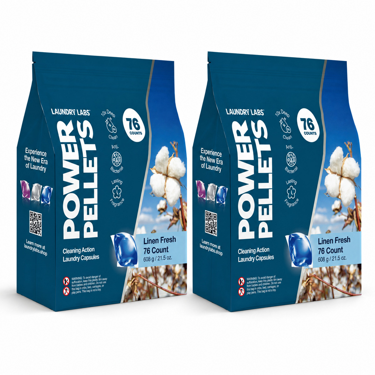 Power Pellets Value Clean: Linen Fresh 2 pk ( 152ct)