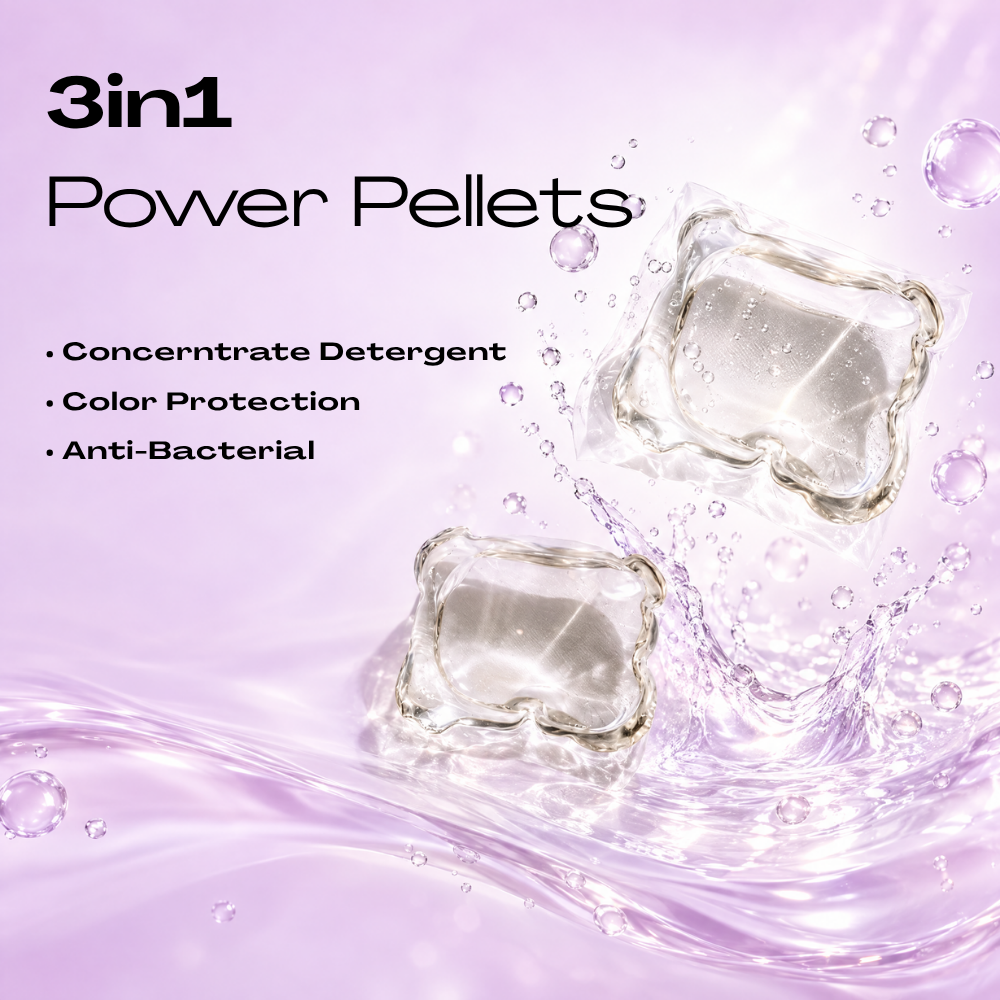 Power Pellets Laundry Detergent Pods,  Free & Clear