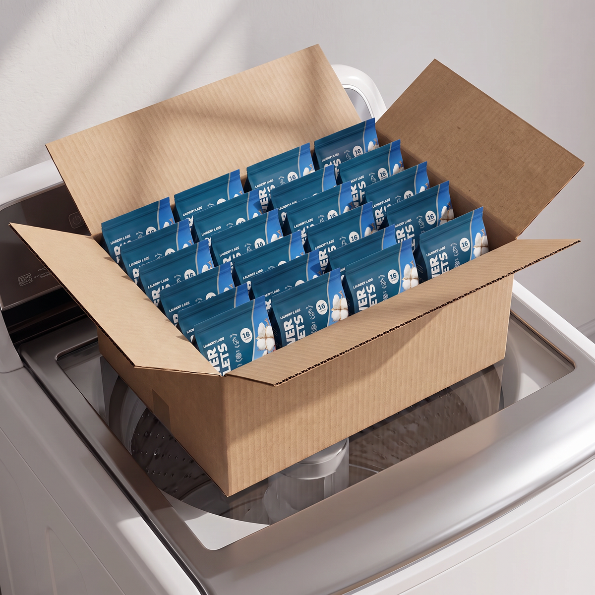 Power Pellets Detergent Pods: Linen Fresh, 16ct (Case/24)
