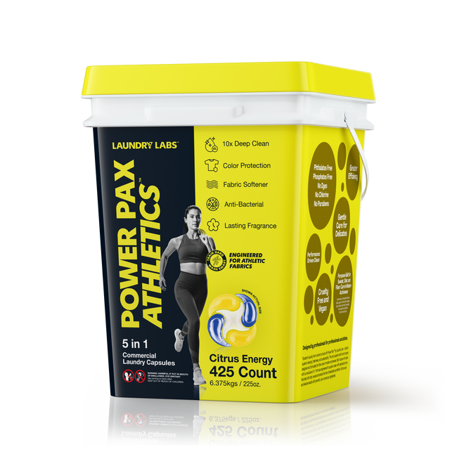 PowerPax Athletics, 5-in-1, Laundry Detergent Pods, Citrus Energy