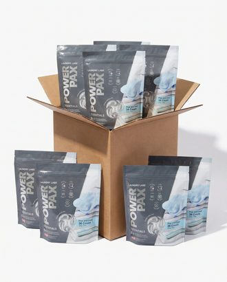 Power Pax 5-in-1 Free & Clear Laundry Pods | Case of 8 (36-Count Bags)