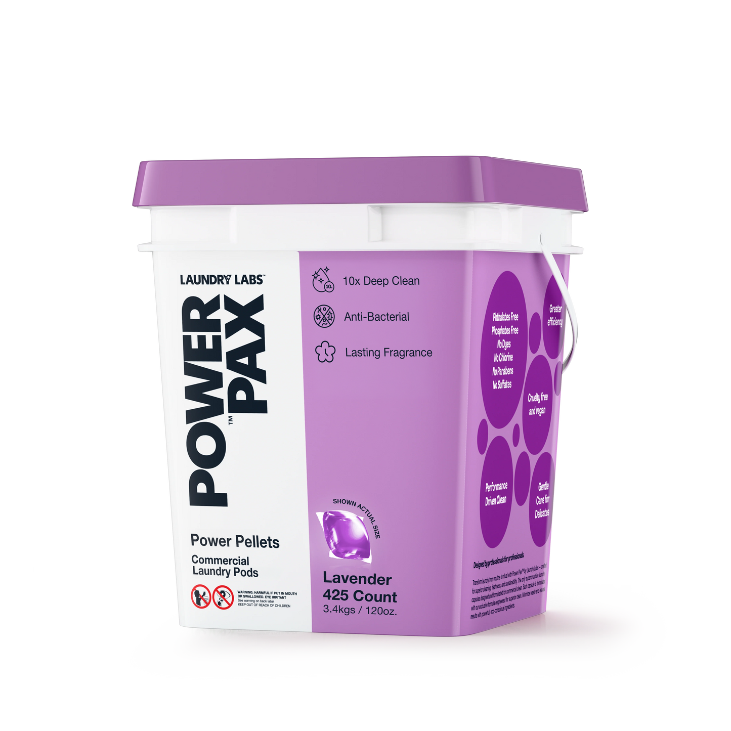 Power Pellets Laundry Detergent Pods, Lavender