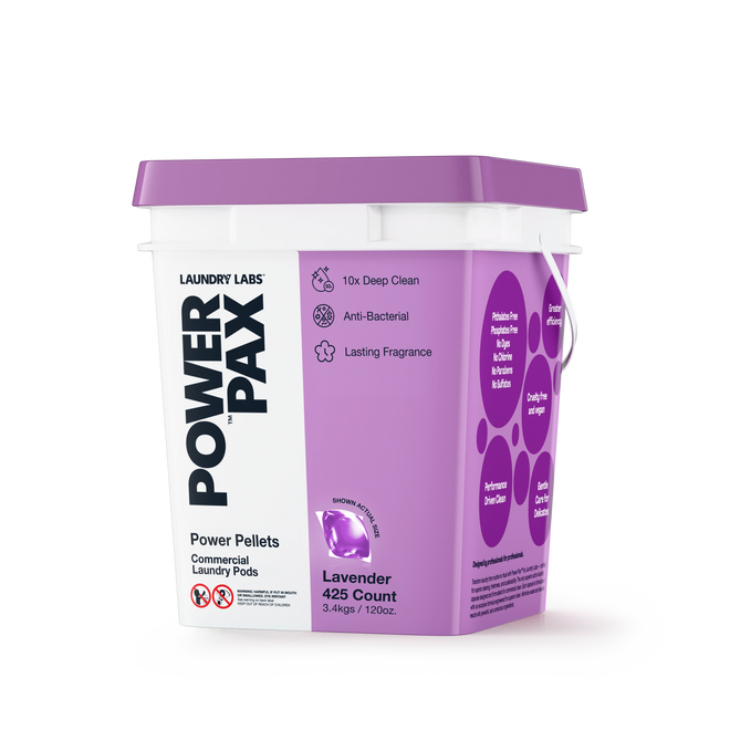 Power Pellets Commercial Laundry Detergent Pods – Lavender Scent
