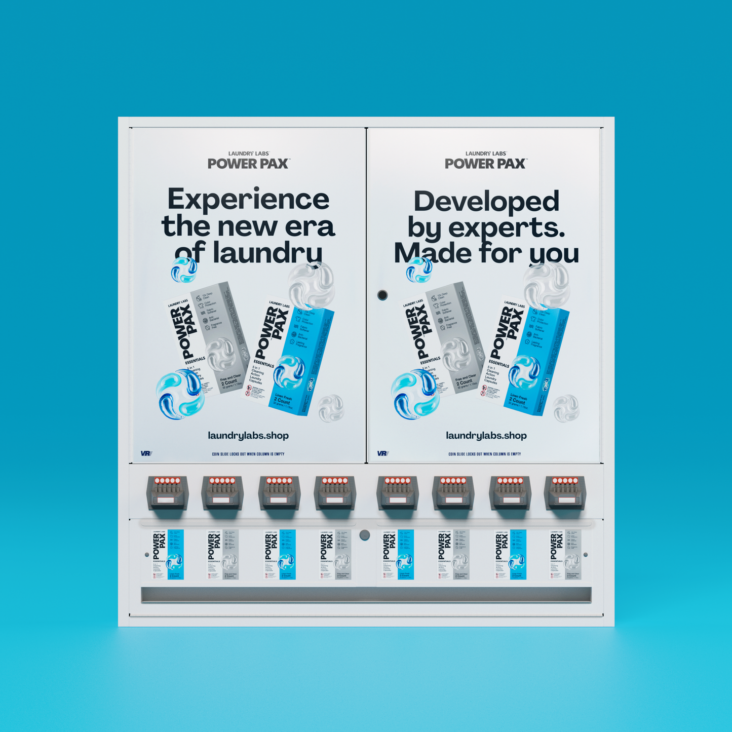 PowerPax™ 100ct CoinVend 2pk Free and Clear