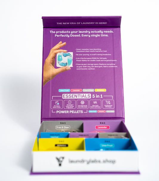 The Laundry Labs Sample Box: 7 Pods, 4 Scents, 1 Smarter Routine