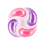 Close-up of a single Lavender PowerPax laundry capsule with a vibrant purple formula for a refreshing fragrance.