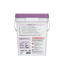 Back view of the Lavender PowerPax bucket with laundry instructions, safety warnings, and dosing guide.