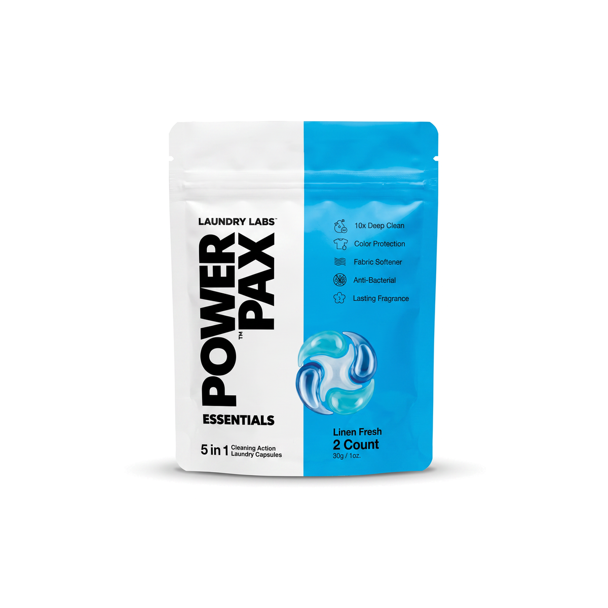 PowerPax™ Linen Fresh, Coin Vend Mylar 2pk bags (200ct)