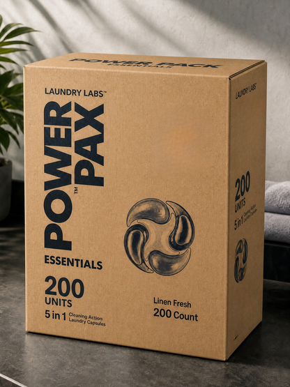PowerPax™ Linen Fresh, Coin Vend Mylar 2pk bags (200ct)